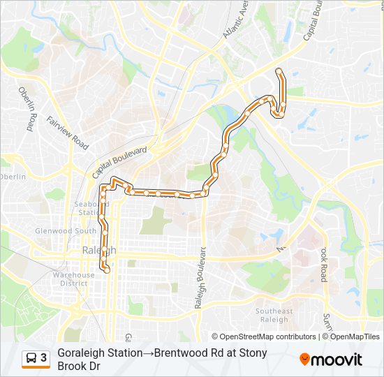 3 Bus Line Map