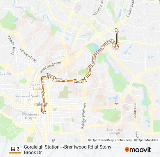 3 Bus Line Map