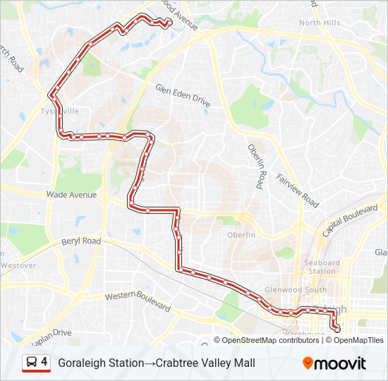 4 Bus Line Map