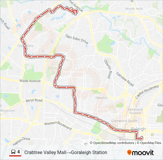 4 Bus Line Map