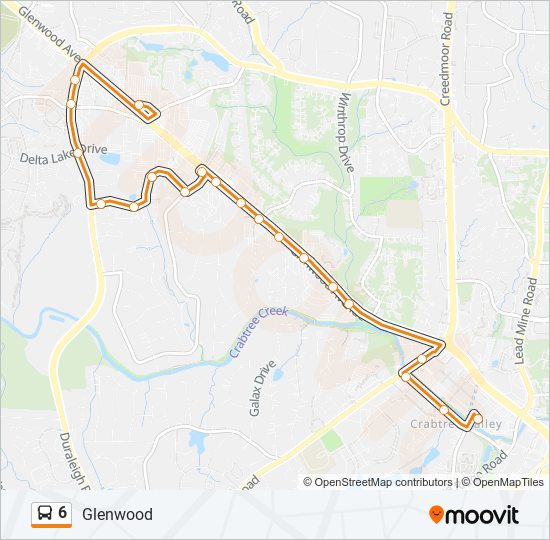 Mapa de 6 de autobús