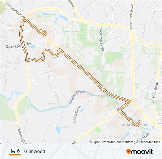 6 Bus Line Map