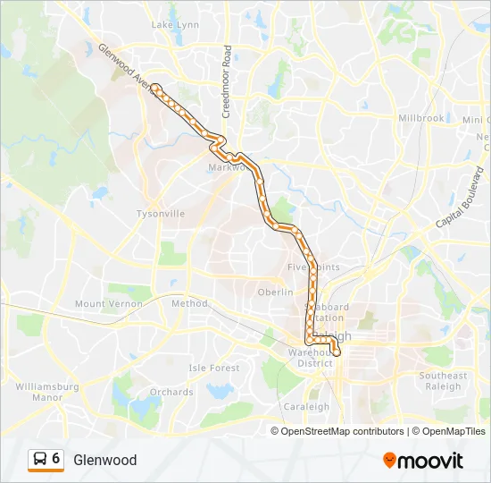 6 Bus Line Map