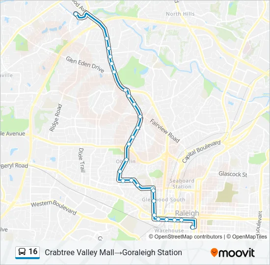 16 Bus Line Map