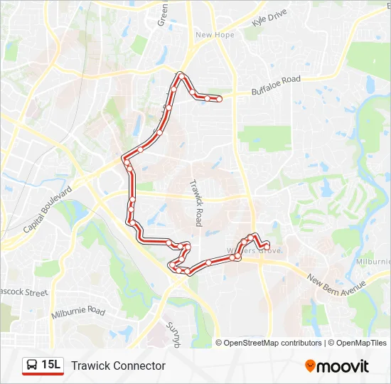 15L Bus Line Map