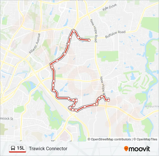 15L Bus Line Map