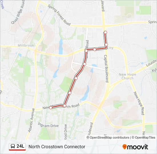 24L Bus Line Map