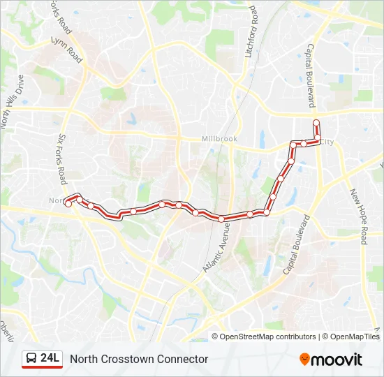 24L Bus Line Map