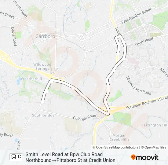 C Bus Line Map