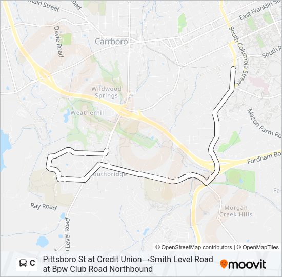 C Bus Line Map
