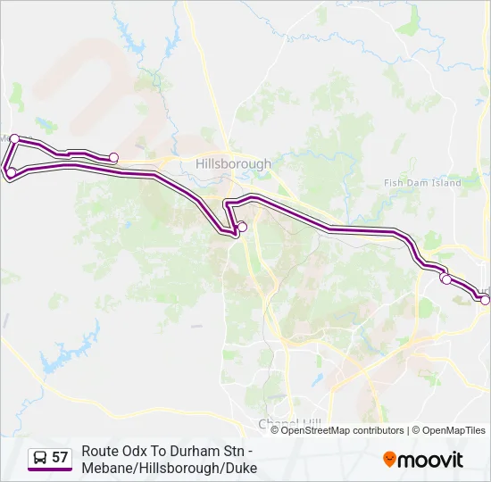 Mapa de 57 de autobús