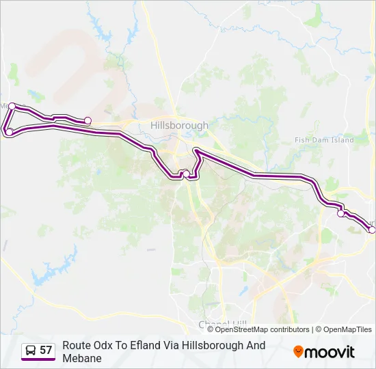 Mapa de 57 de autobús