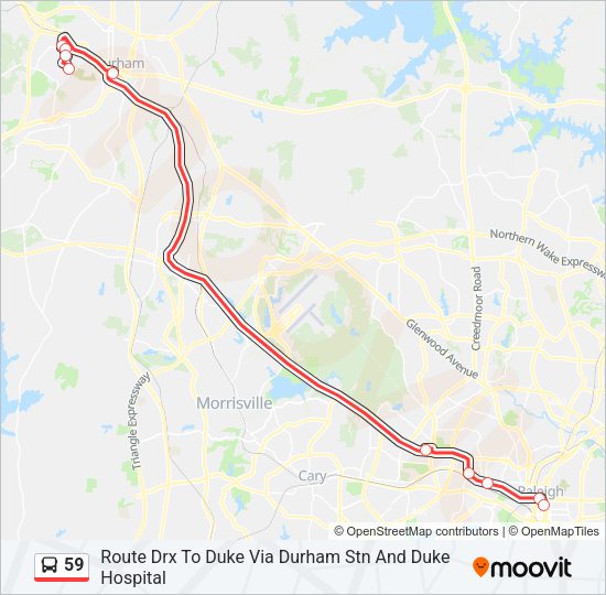59 Bus Line Map