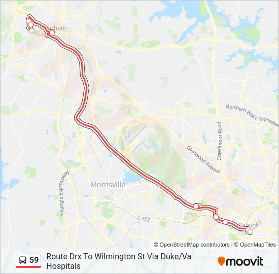 59 Bus Line Map