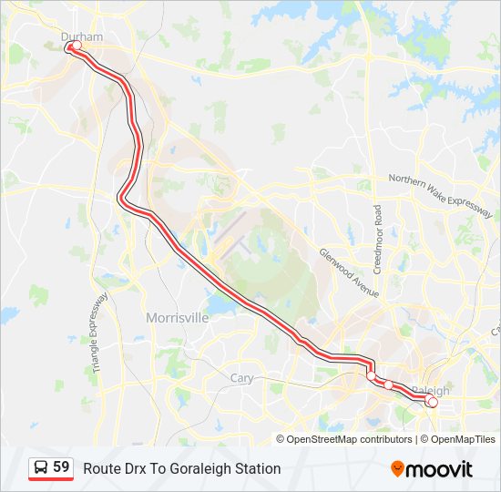 59 Bus Line Map