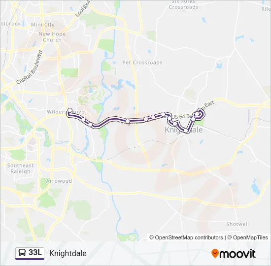 33L Bus Line Map