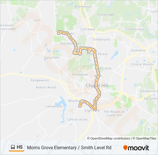 HS bus Line Map