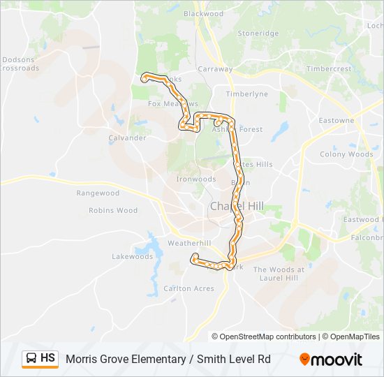 HS bus Line Map