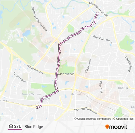 27L Bus Line Map