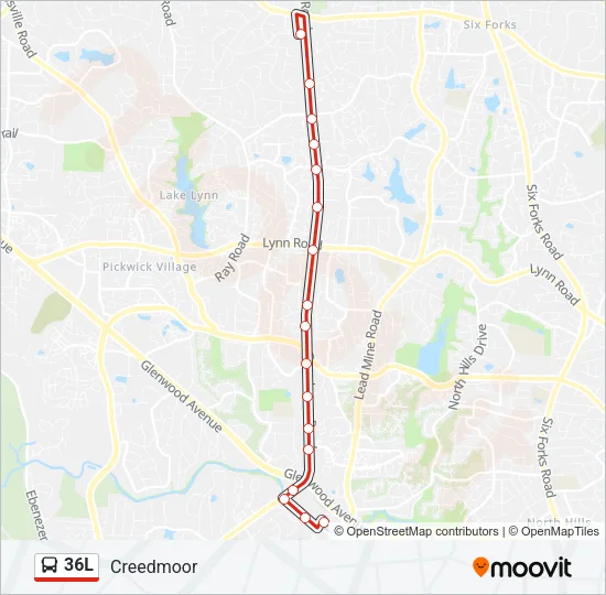 36L Bus Line Map