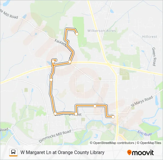 HC - ORANGE LOOP Bus Line Map