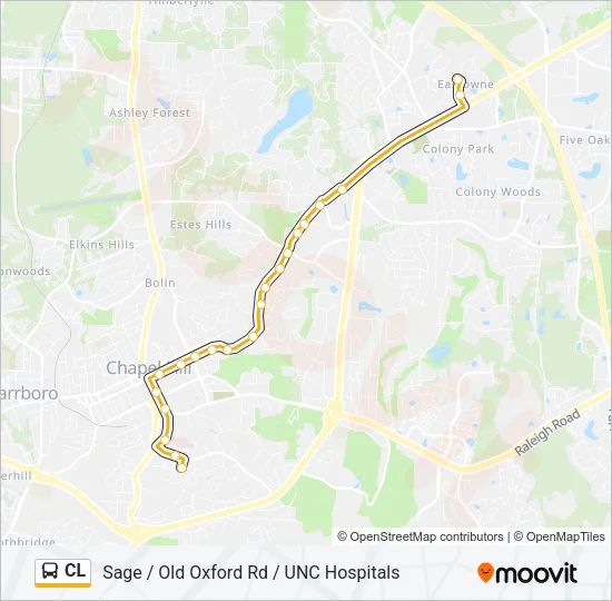 CL Bus Line Map