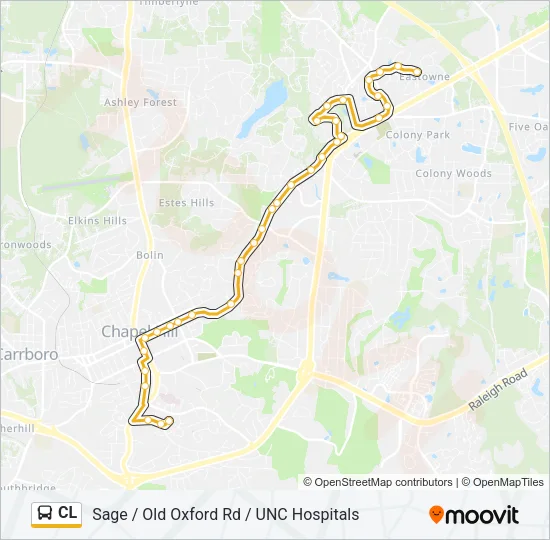 CL Bus Line Map