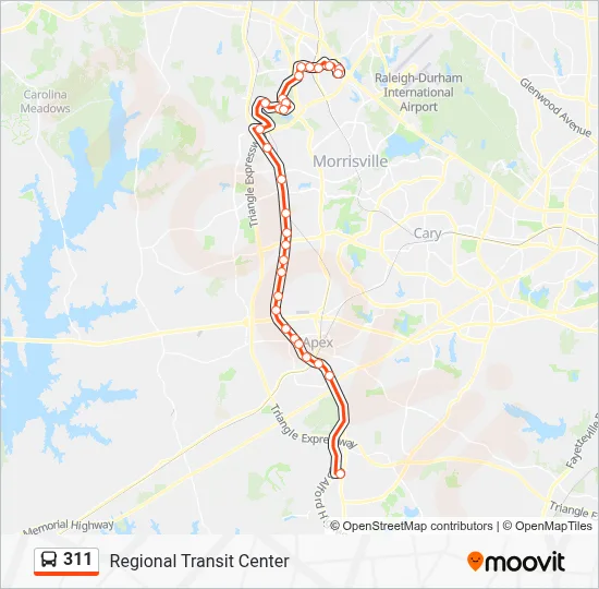 311 Bus Line Map