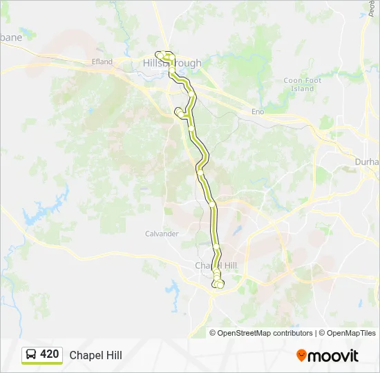 420 Bus Line Map