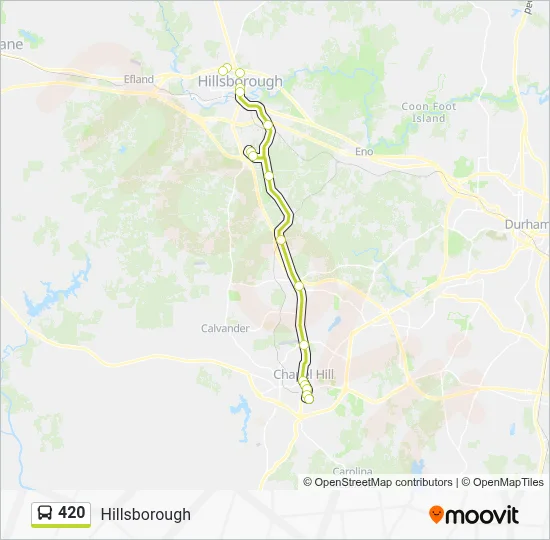 420 Bus Line Map