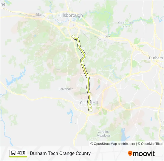 420 Bus Line Map