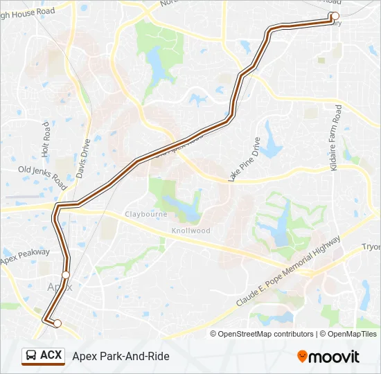 ACX Bus Line Map