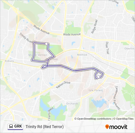 GRK Bus Line Map