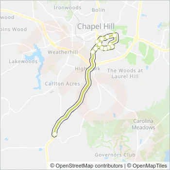 CCX Bus Line Map