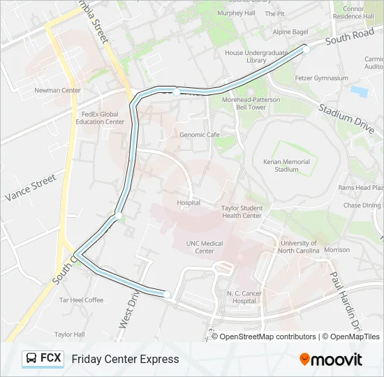 FCX Bus Line Map