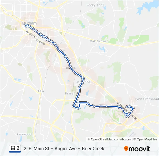 2 Bus Line Map