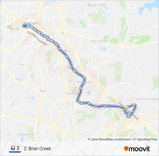 2 Bus Line Map