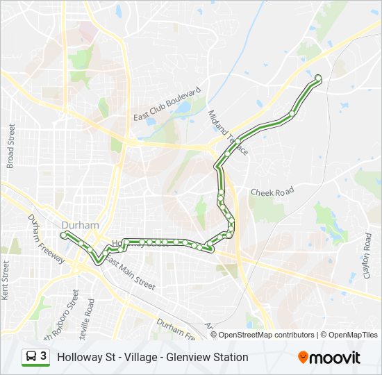 3 bus Line Map