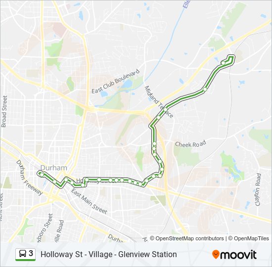 3 bus Line Map