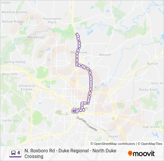 4 Bus Line Map