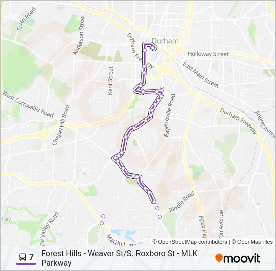 7 Bus Line Map