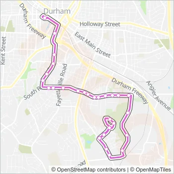 8 Bus Line Map