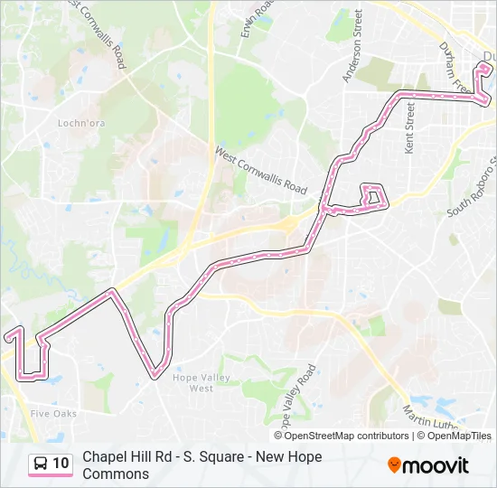 10 Bus Line Map
