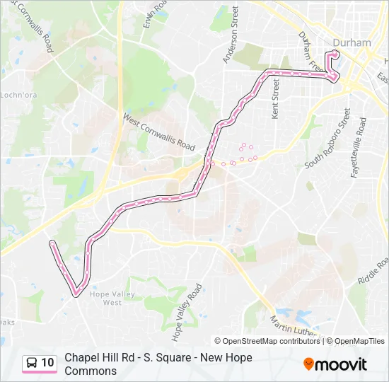 10 Bus Line Map