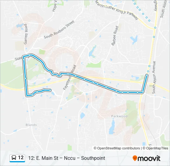 12 Bus Line Map