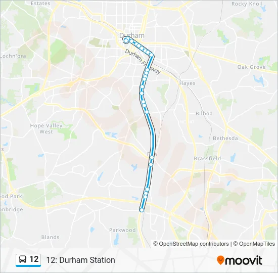 12 Bus Line Map
