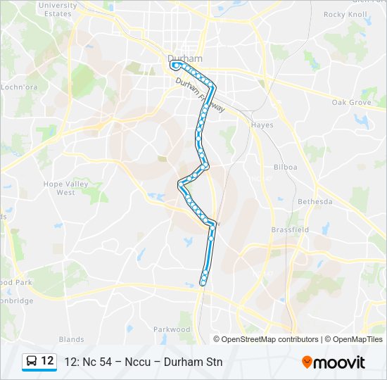 12 Bus Line Map