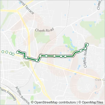 3B Bus Line Map