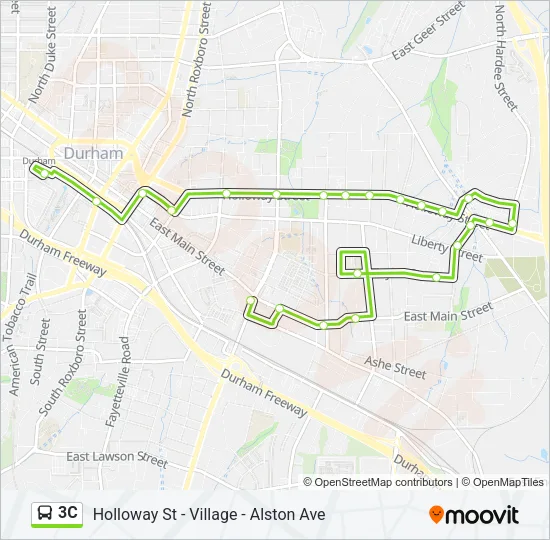 3C Bus Line Map