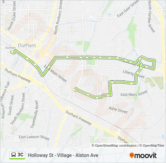 3C Bus Line Map